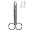 Beebe Crown Scissors, Curved, Plain, 12cm
