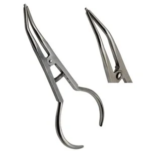 Dental Orthodontic Separator Placing Pliers, Elastic Separating Plier, Rubber Dam Clamp Forceps, 17.5cm