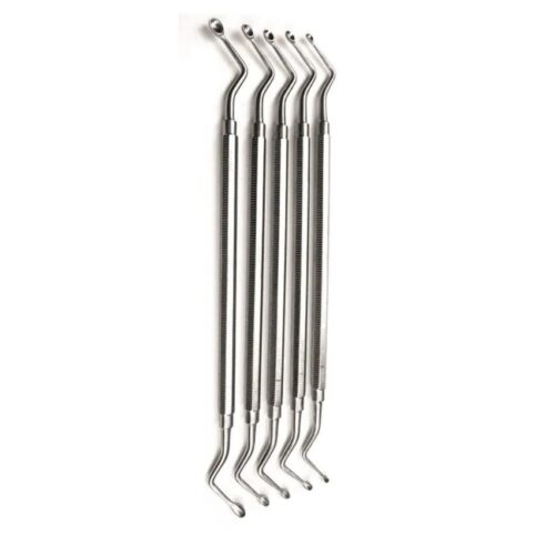 Hemingway Bone Curette, Doulbe Ended, Set of 5