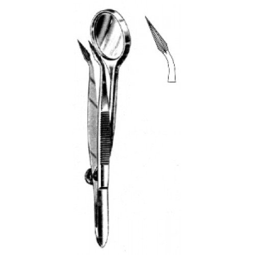 Splinter Forceps with Magnifier, 12cm